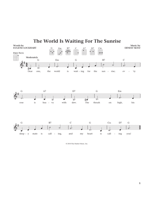 Book cover for The World Is Waiting For The Sunrise (from The Daily Ukulele) (arr. Liz and Jim Beloff)