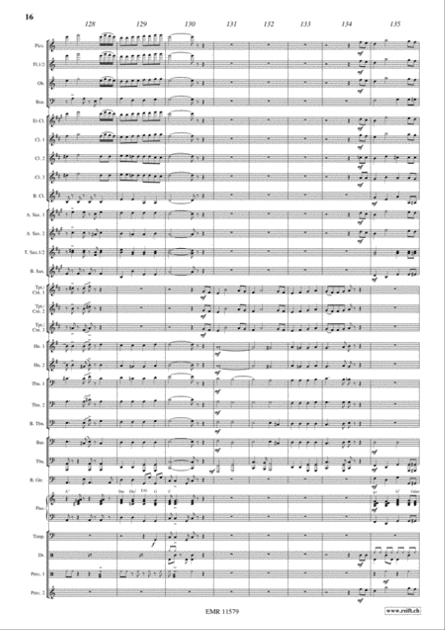 Flight To Italy Concert Band scores gallery preview page 17