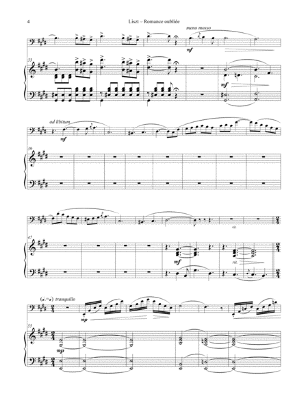 Romance oubliée (Forgotten Romance) for Euphonium & Piano