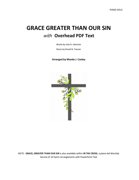 GRACE GREATER THAN OUR SIN with Overhead PDF Text image number null
