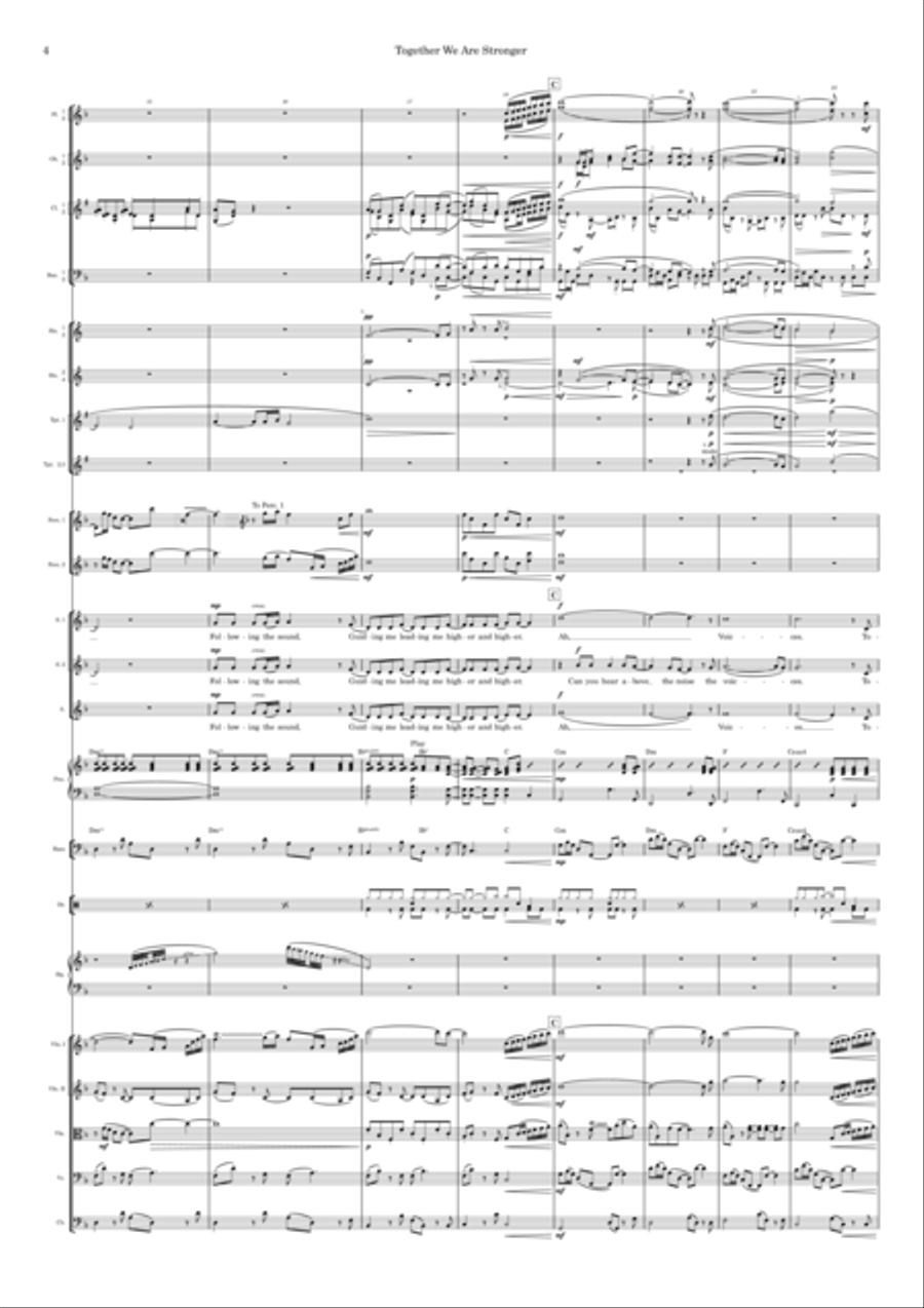 Together We Are Stronger (stronger Together) Full Orchestra scores gallery preview page 4