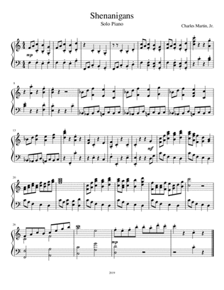 Shenanigans for Solo Piano