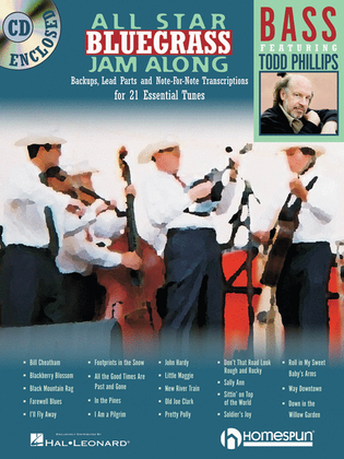 Book cover for All Star Bluegrass Jam Along for Bass