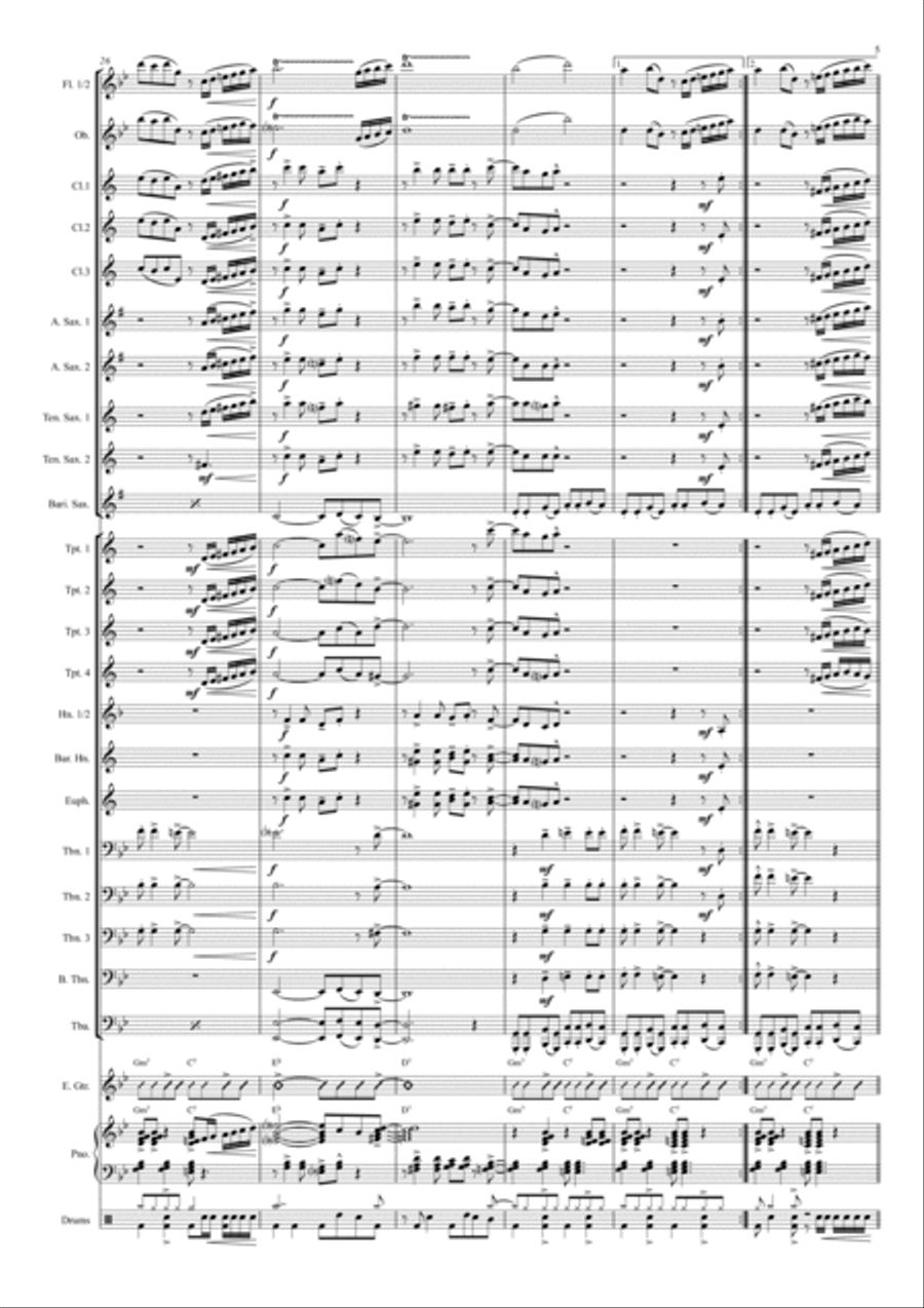 Venus Concert Band scores gallery preview page 5