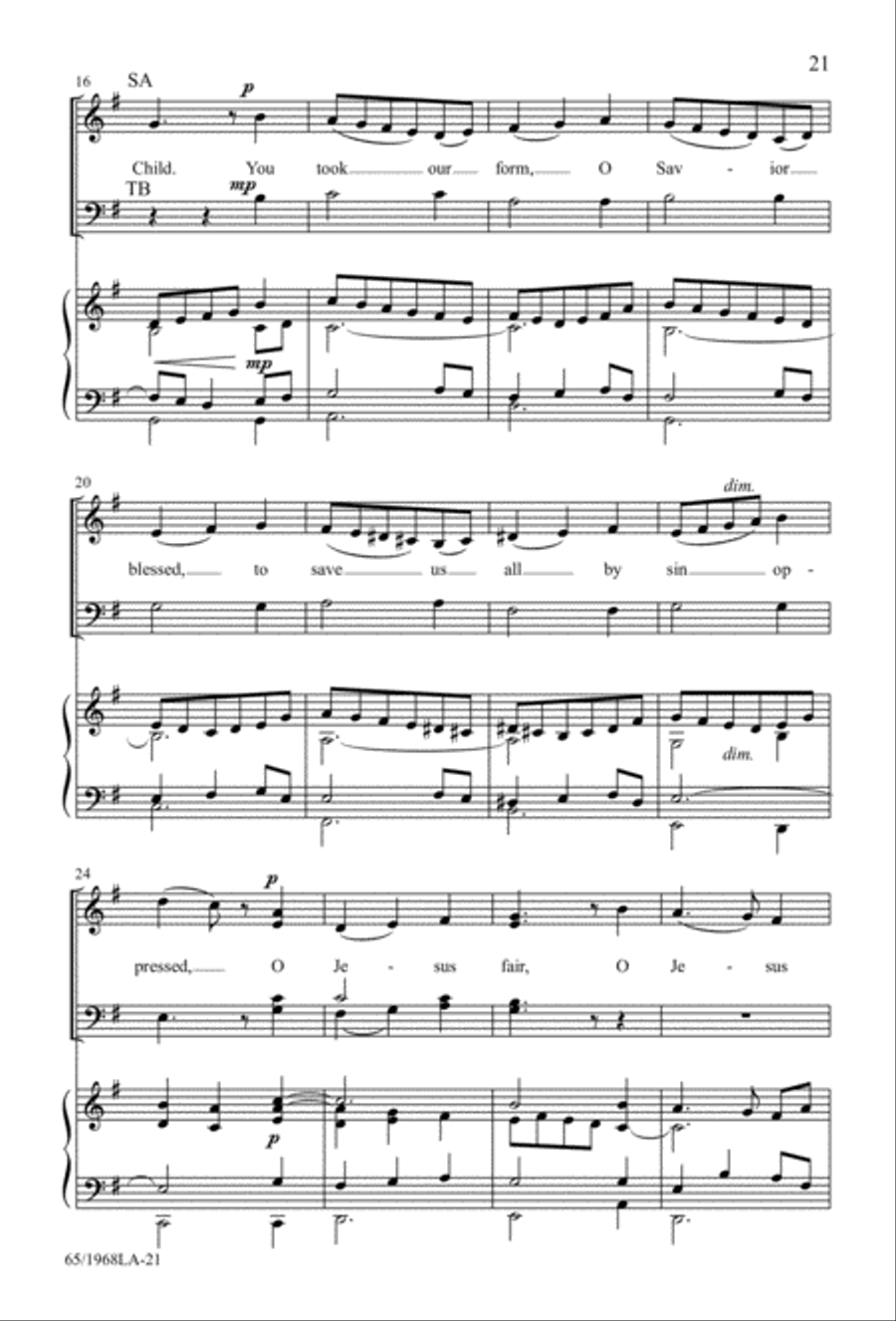 The Word Made Flesh 4-Part scores gallery preview page 23