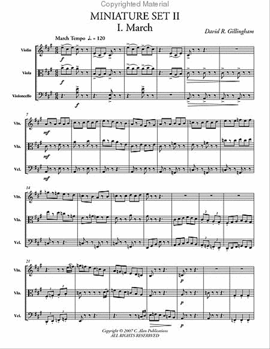 Miniature Set II Cello scores gallery preview page 2