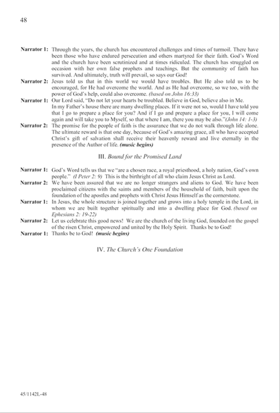 The Church's One Foundation 4-Part scores gallery preview page 50