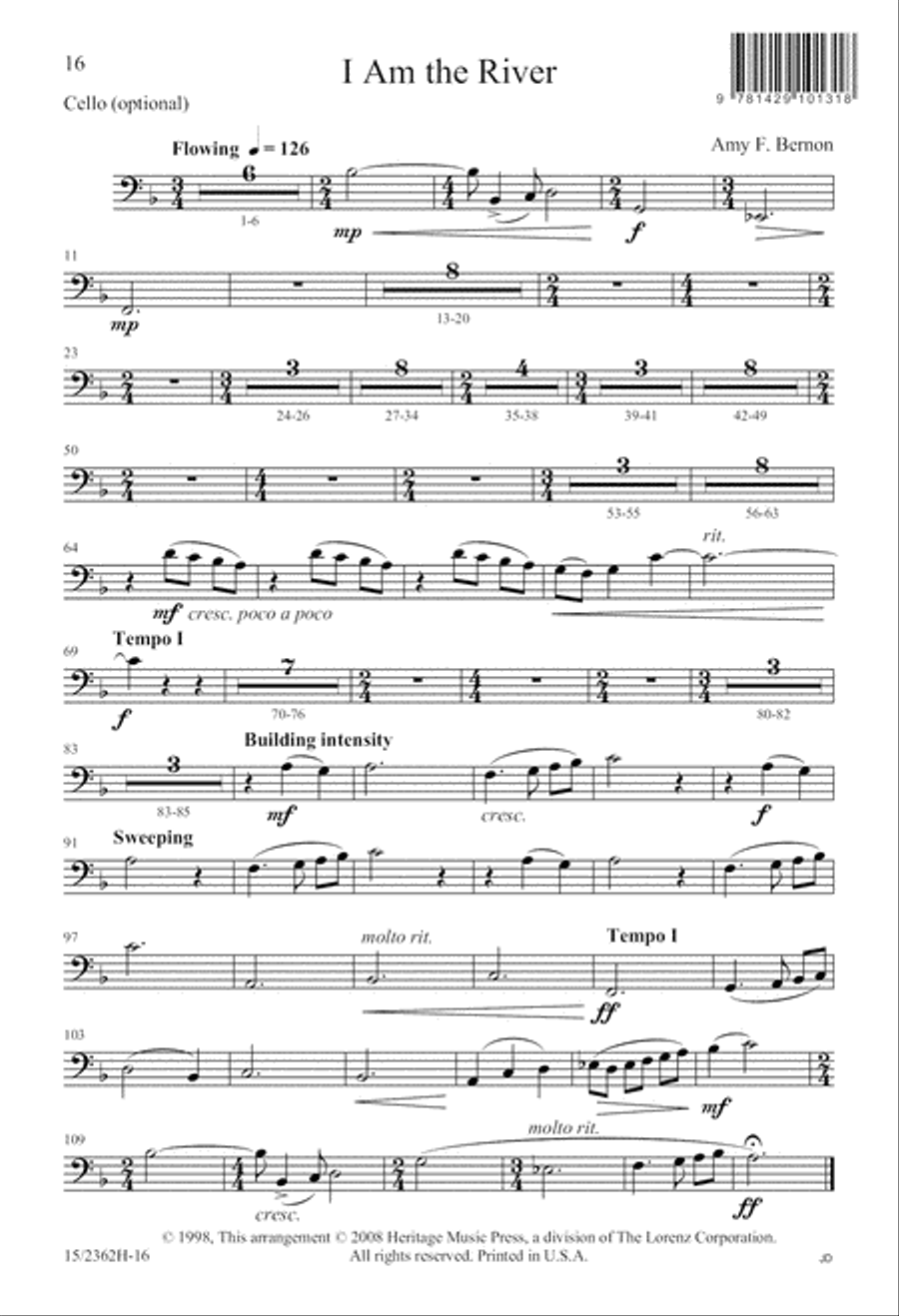 I Am the River 4-Part scores gallery preview page 17