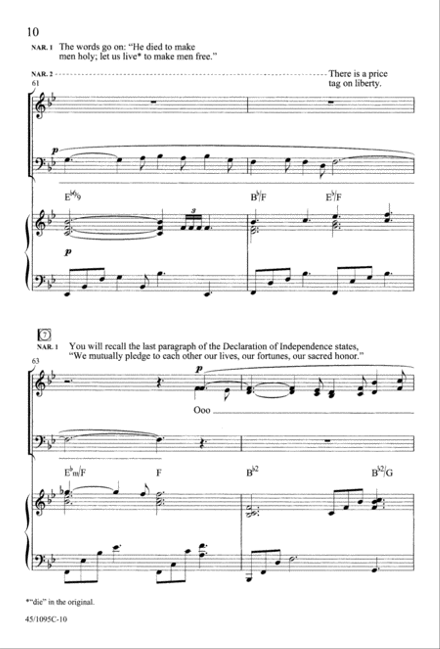 What Price Freedom? 4-Part scores gallery preview page 12