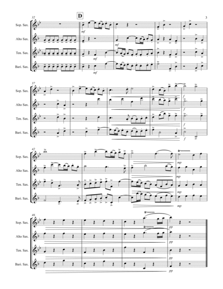 Handel – Glory to God in the Highest from Messiah (for Saxophone Quartet SATB) image number null