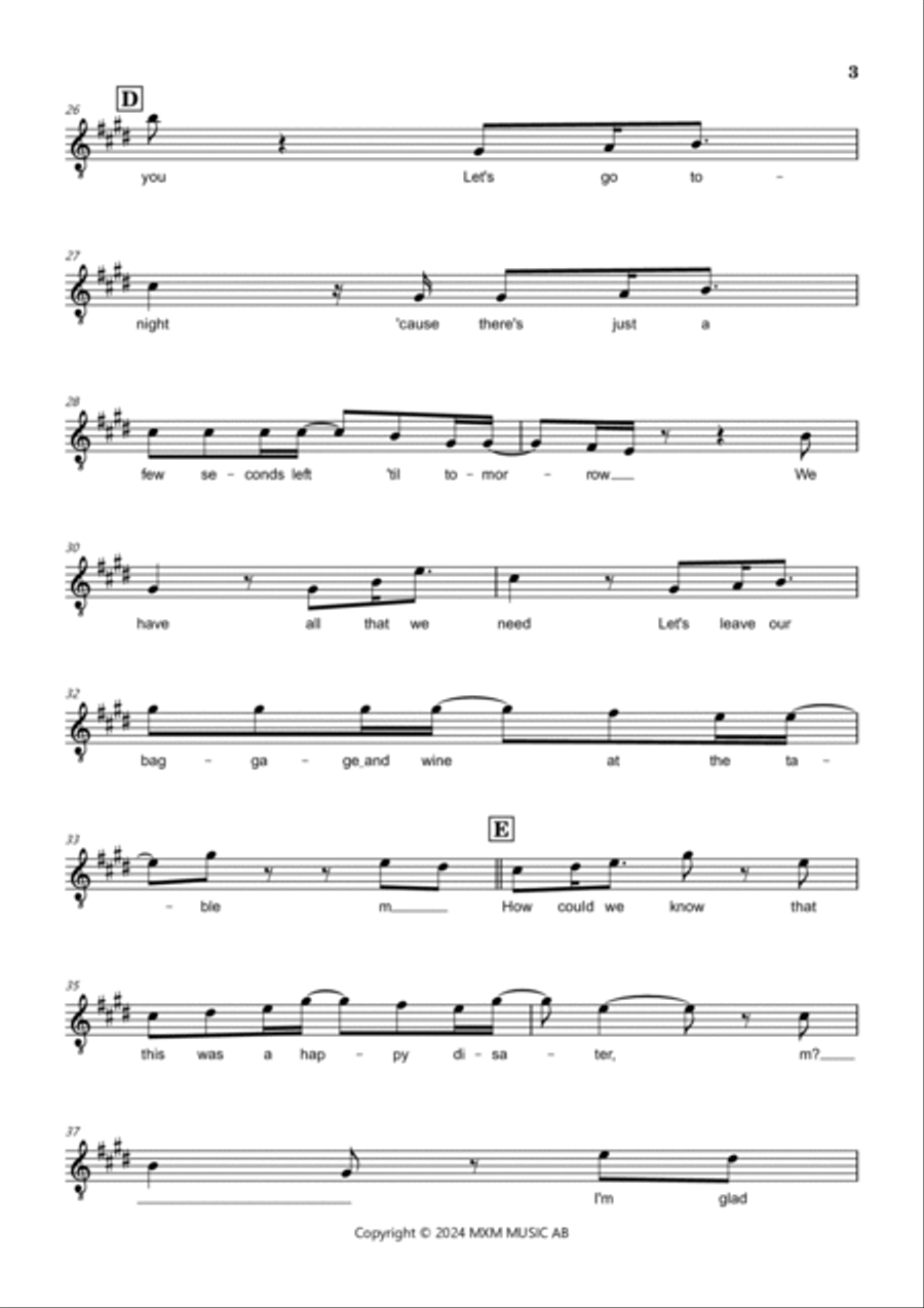 Imperfect For You Piano scores gallery preview page 3
