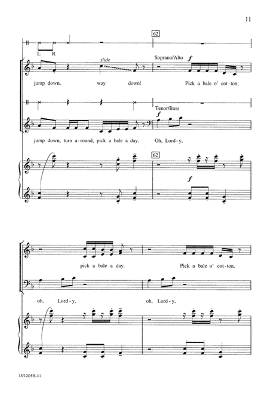 American Folk Rhapsody 4-Part scores gallery preview page 11