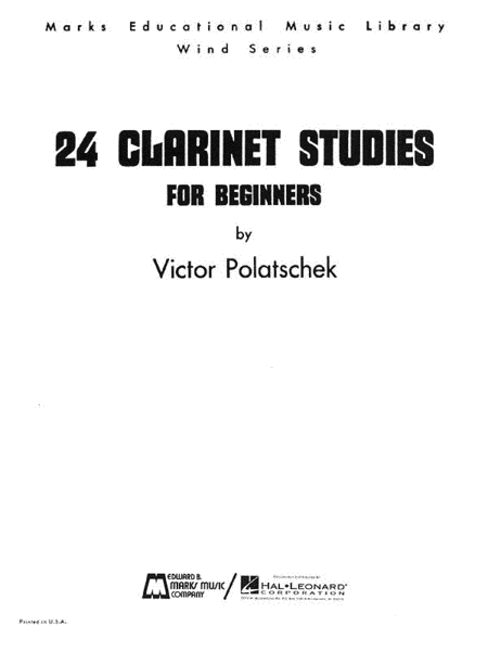 Clarinet Studies 24 Beg Ww Method