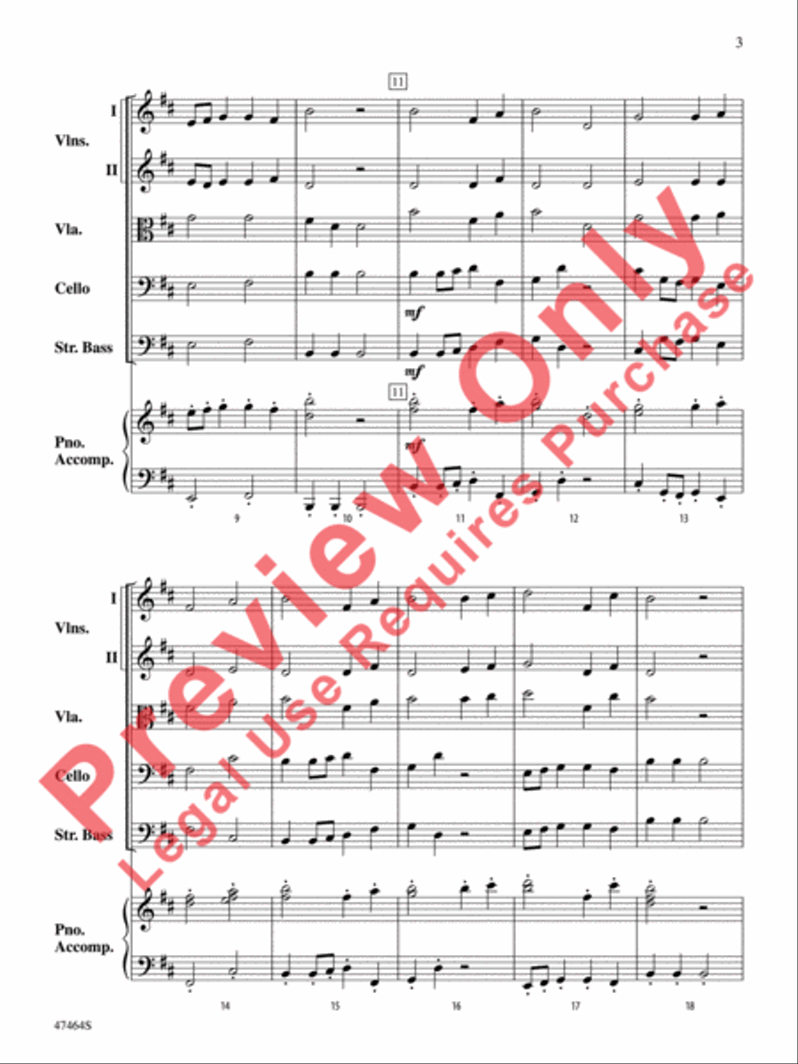 A Russian Winter String Orchestra scores gallery preview page 4