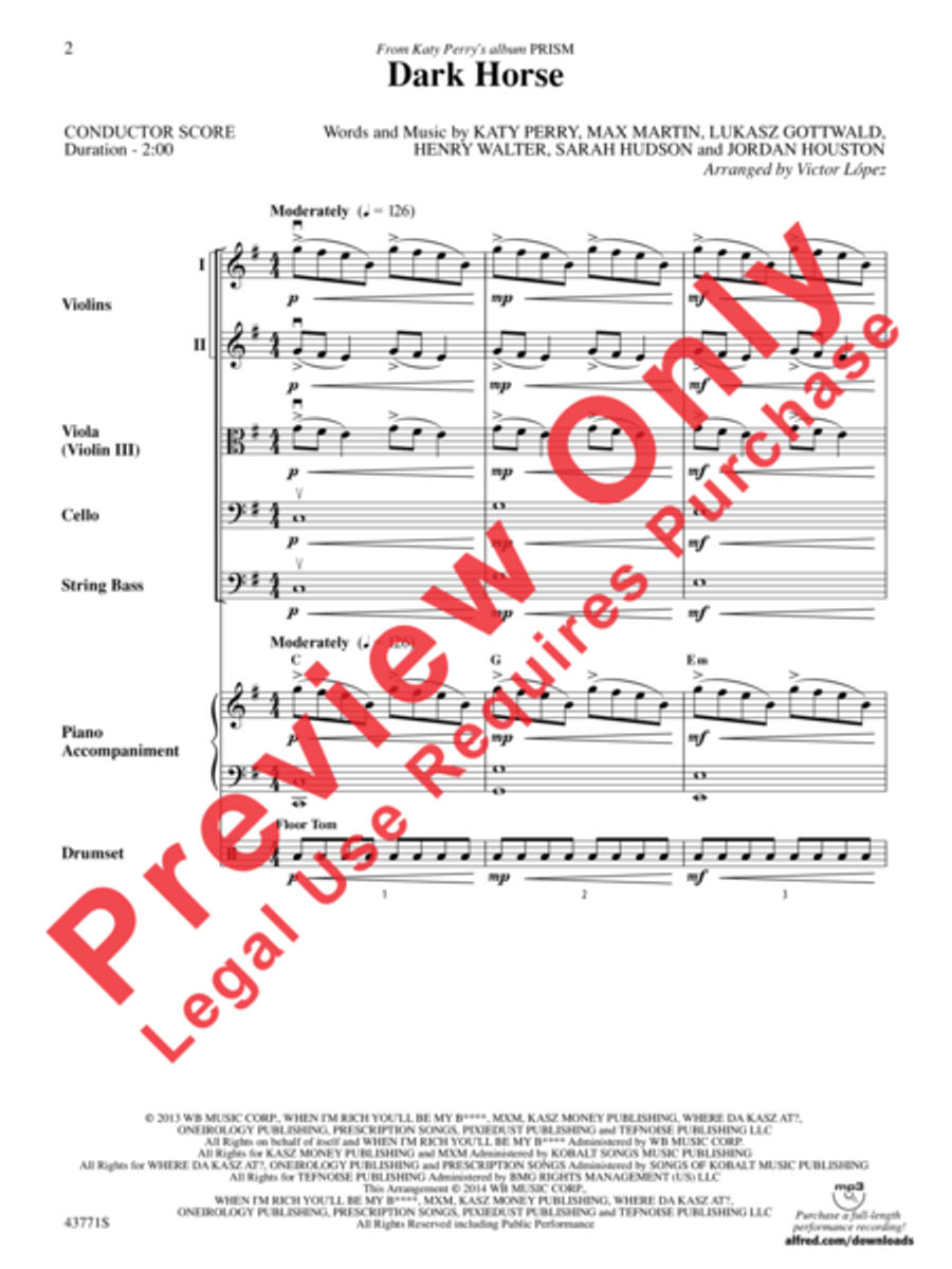 Dark Horse String Orchestra scores gallery preview page 3