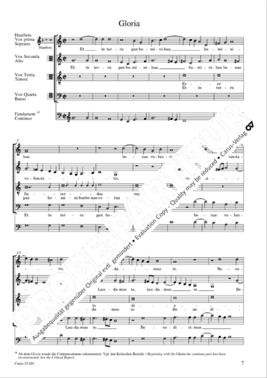 Palestrina: Masses and individual movements Score scores gallery preview page 22