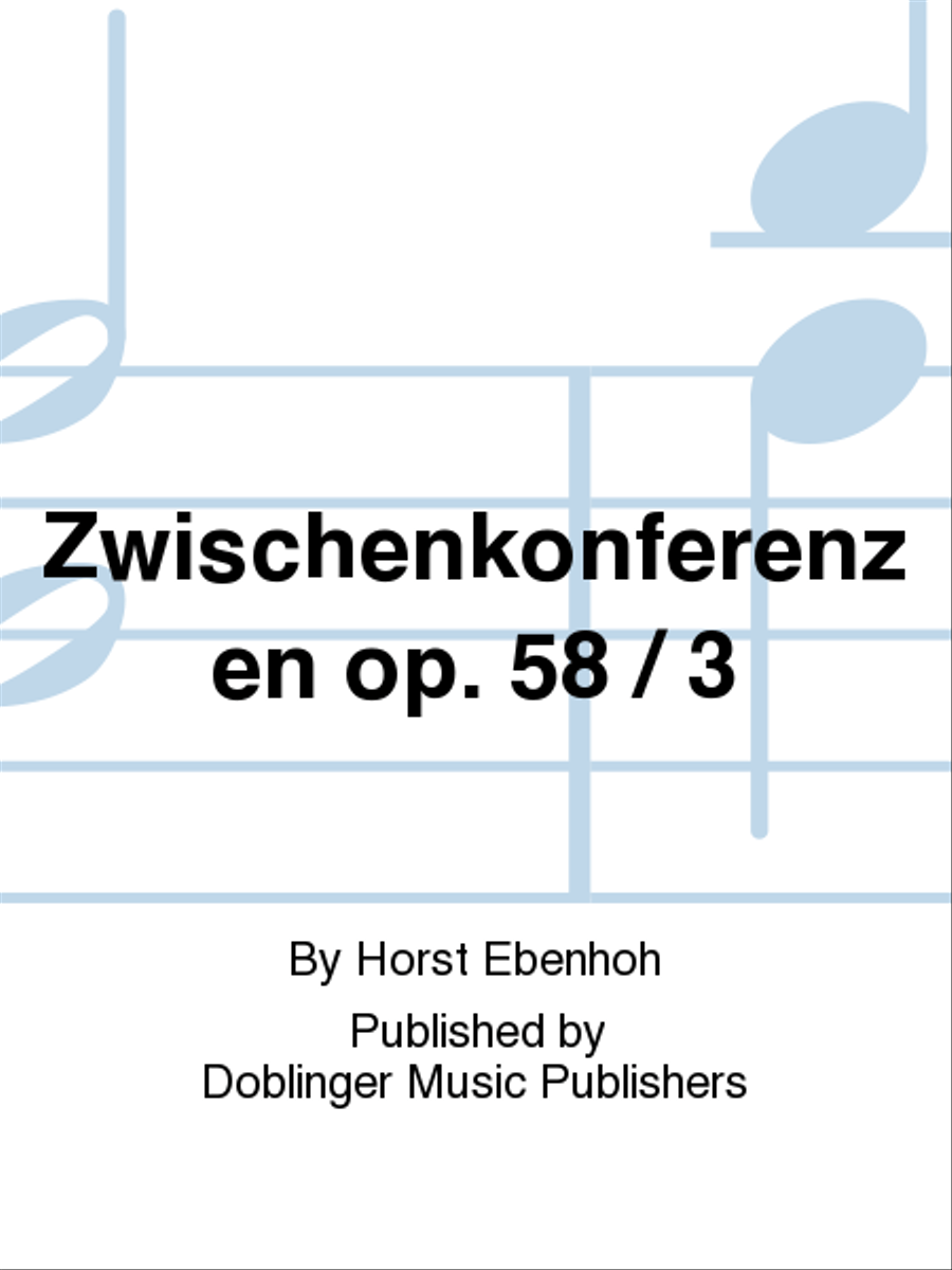Zwischenkonferenzen op. 58 / 3 Percussion scores gallery preview page 1