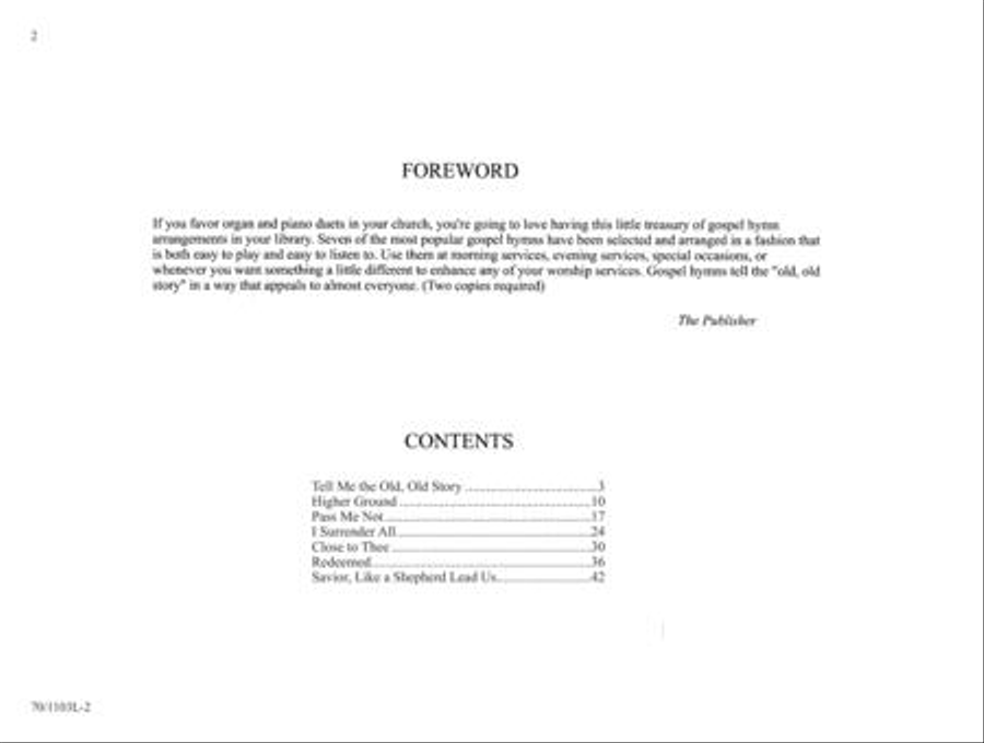 Tell Me the Old, Old Story Organ scores gallery preview page 3