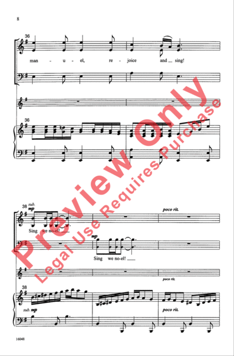 What Child Shall Come? 3-Part scores gallery preview page 8