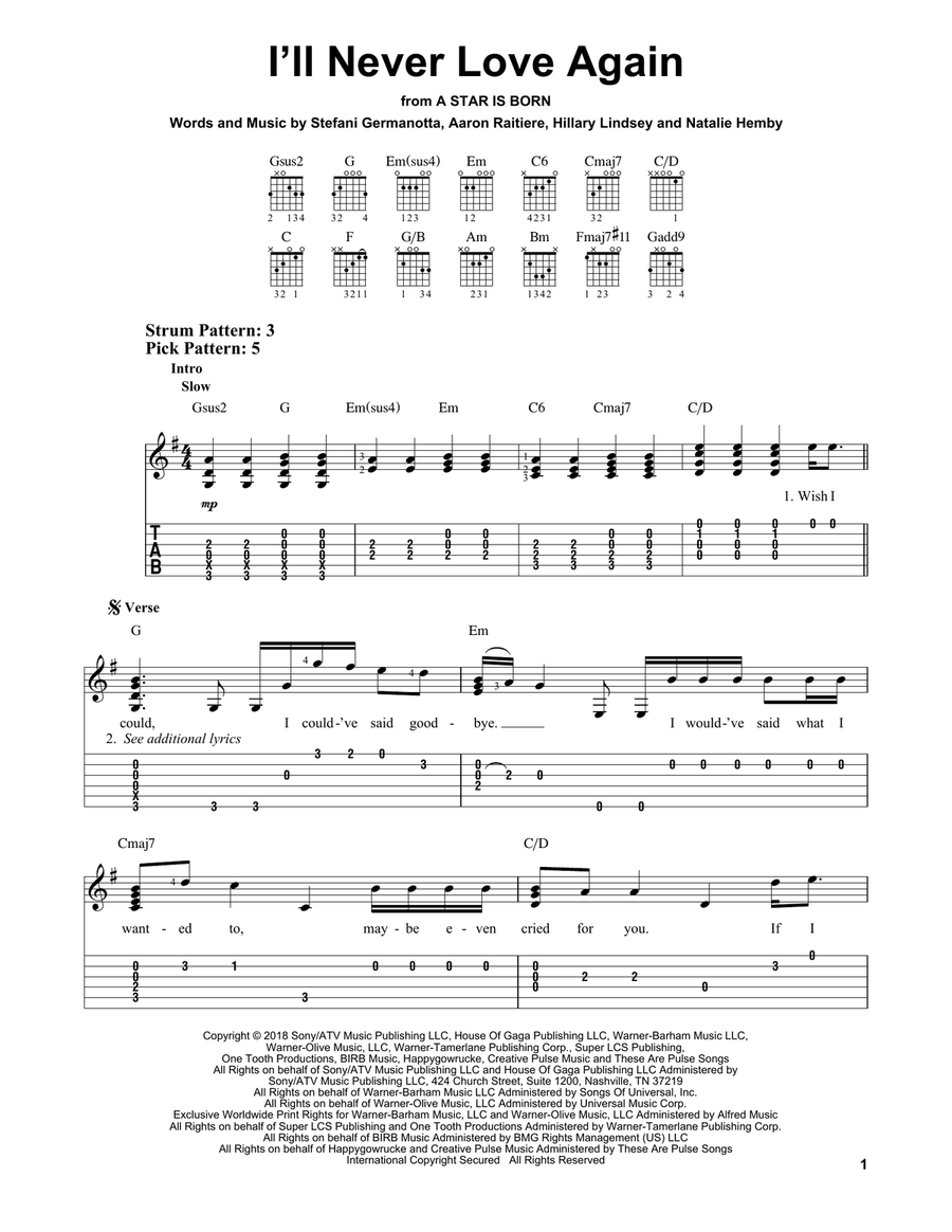 I'll Never Love Again (from A Star Is Born)