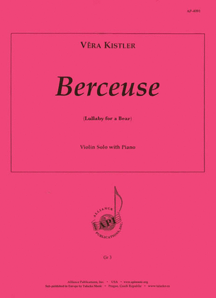 Book cover for Berceuse (lullabyfor A Bear) - Vln-pno