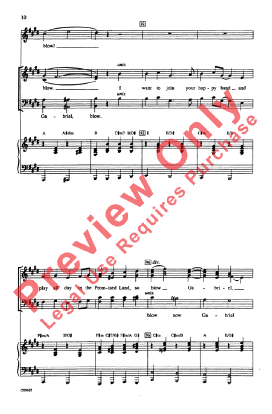 Blow, Gabriel, Blow 4-Part scores gallery preview page 10