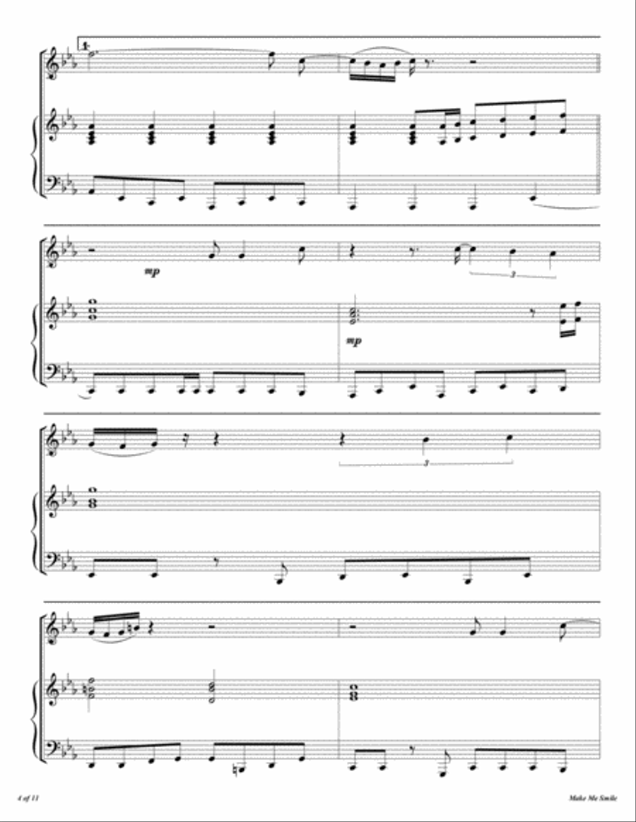 Make Me Smile Flute Solo scores gallery preview page 5