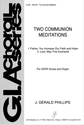 Two Communion Meditations