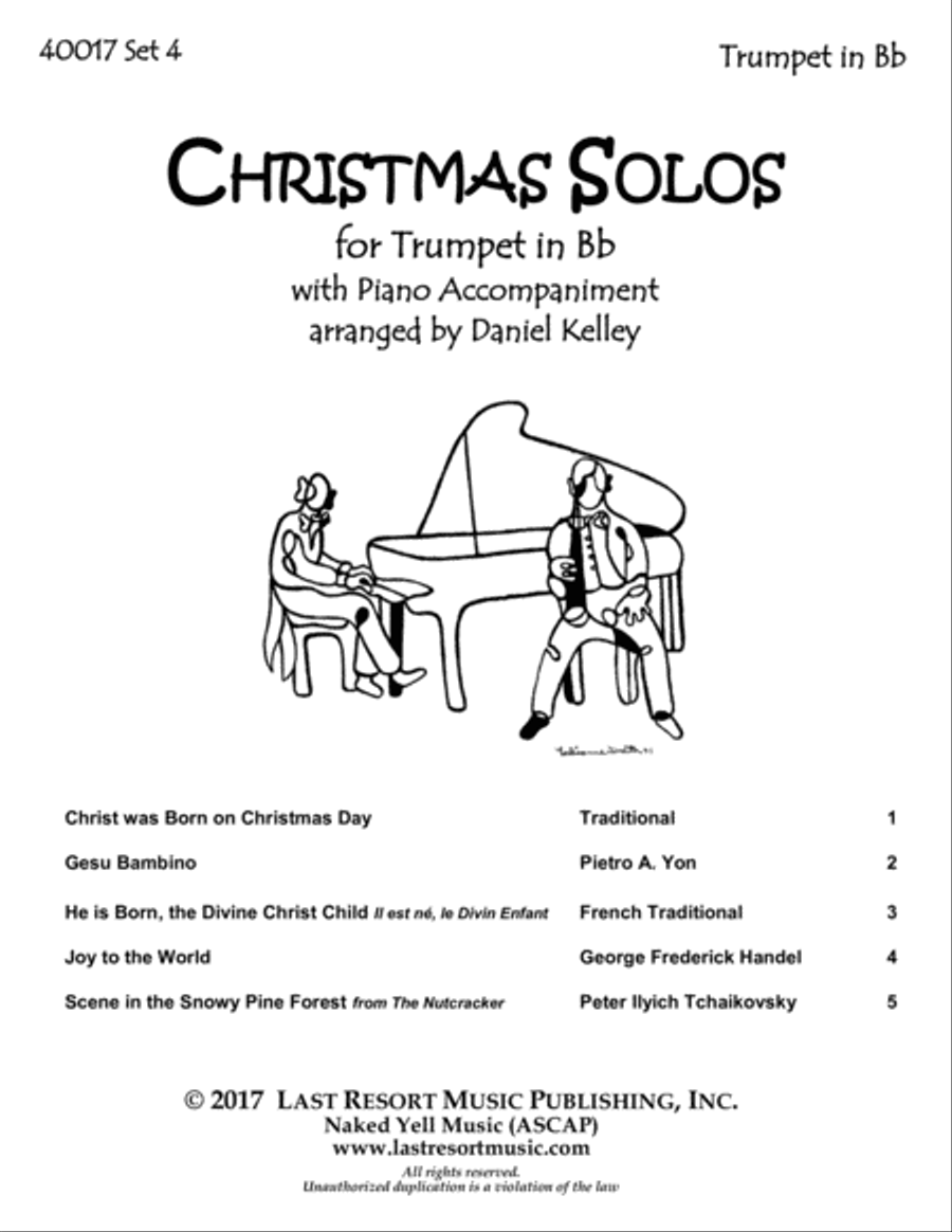 Christmas Solos for Trumpet & Piano Set 4 Trumpet Solo scores gallery preview page 2