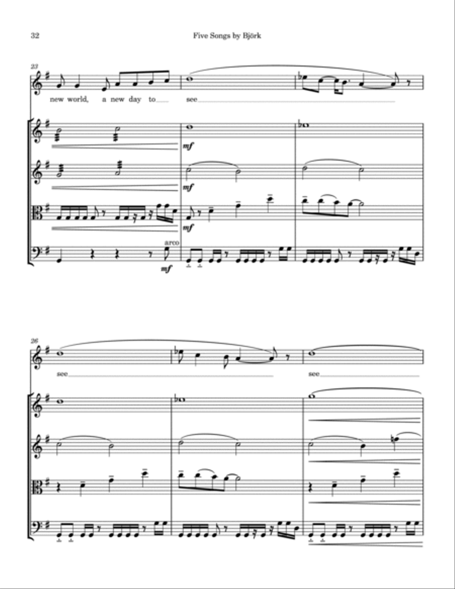 New World String Quartet scores gallery preview page 5