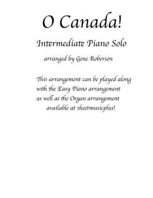 Book cover for O Canada Intermediate - Advanced Piano