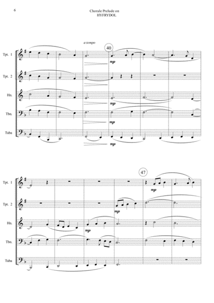Chorale Prelude on Hyfrydol - Brass Quintet image number null