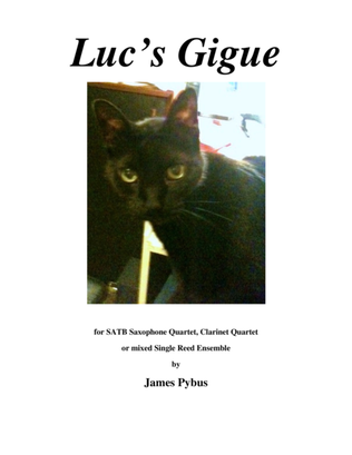 Book cover for Luc's Gigue (Clarinet Quartet version)