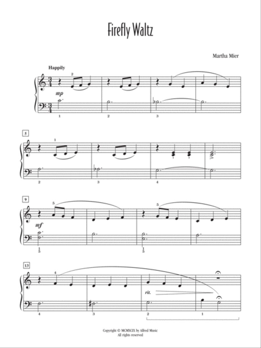 Firefly Waltz Firefly Waltz Easy Piano scores gallery preview page 2