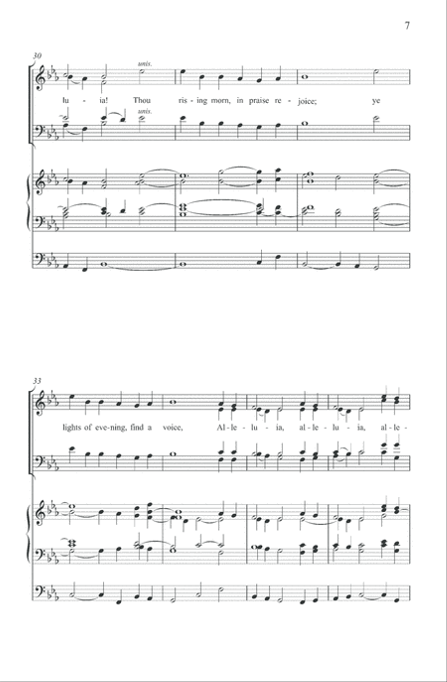 All Creatures of our God and King 4-Part scores gallery preview page 6