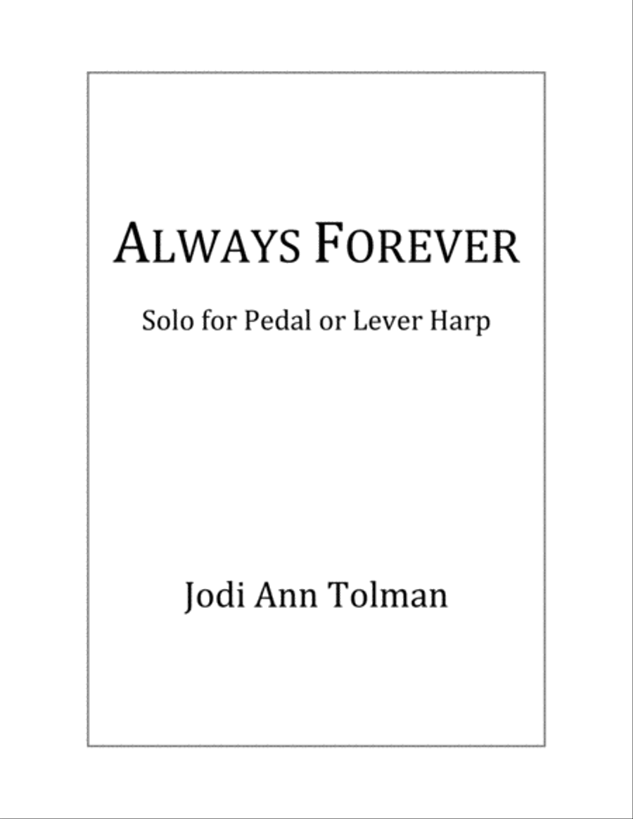 Always Forever, Harp Solo Harp scores gallery preview page 1