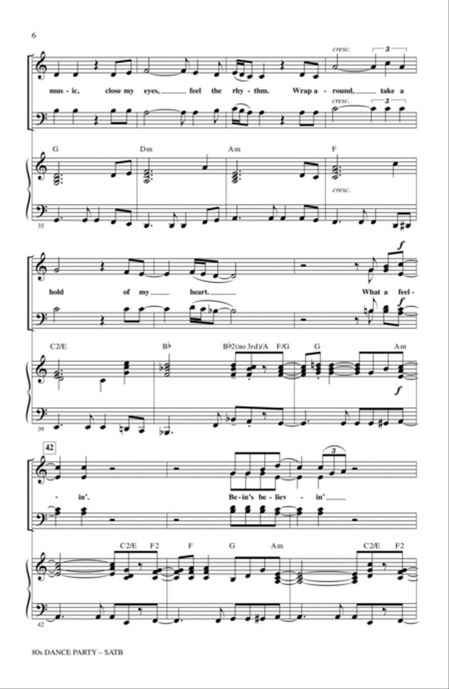 80s Dance Party (Medley) 80s Dance Party (Medley) 4-Part scores gallery preview page 5