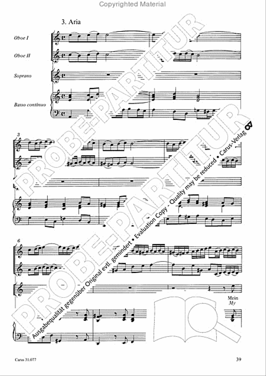 The Lord your God you shall now be loving (Du sollt Gott, deinen Herren, lieben) 4-Part scores gallery preview page 40