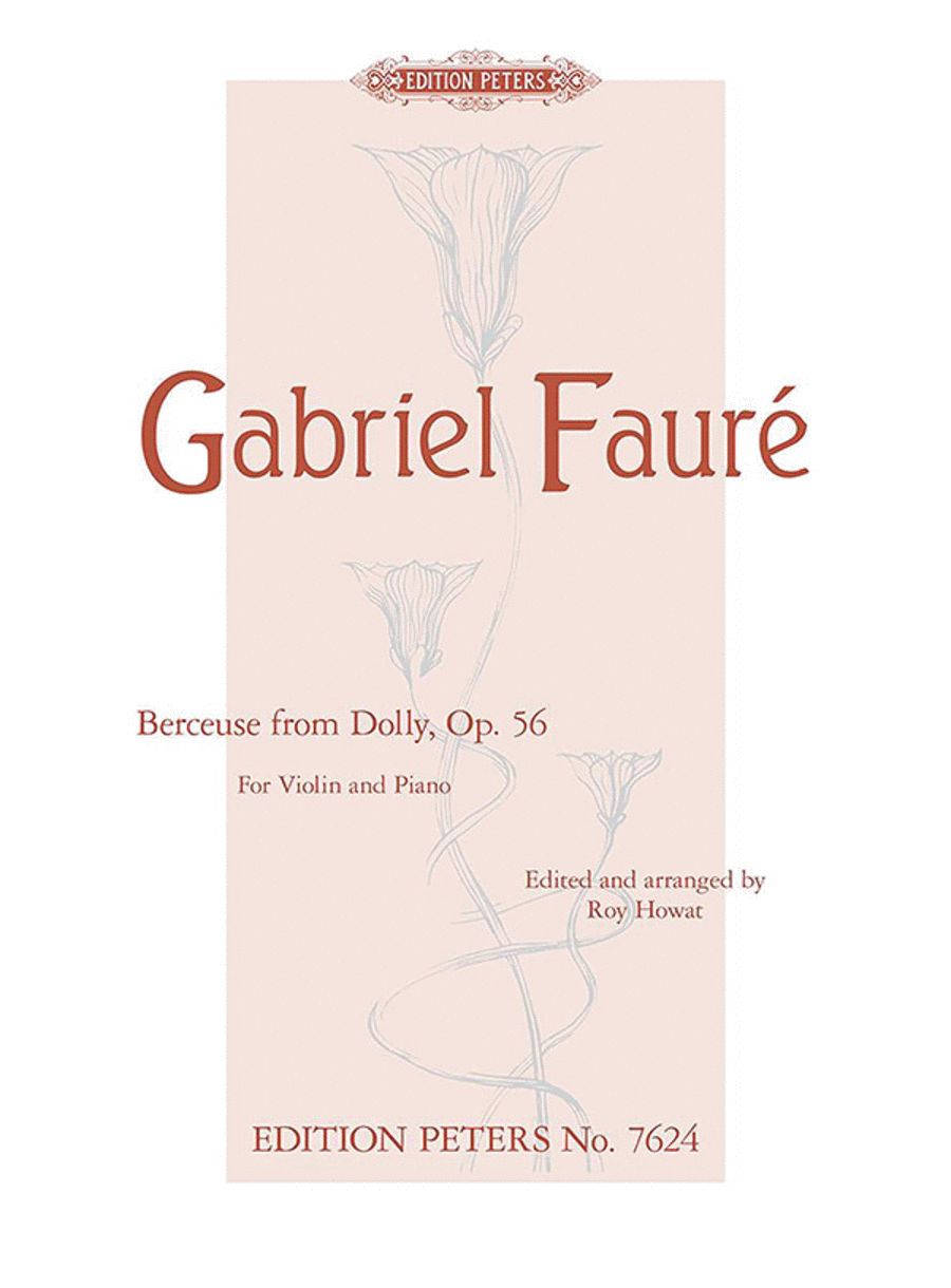 Berceuse from Dolly Op. 56 (Arranged for Violin and Piano) Violin Solo scores gallery preview page 1
