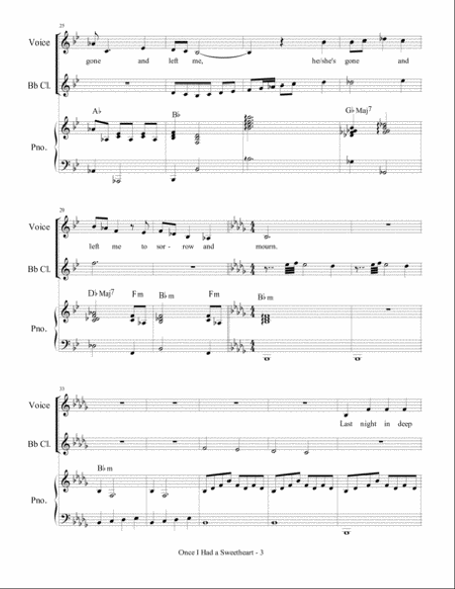 Once I Had A Sweetheart Small Ensemble scores gallery preview page 5