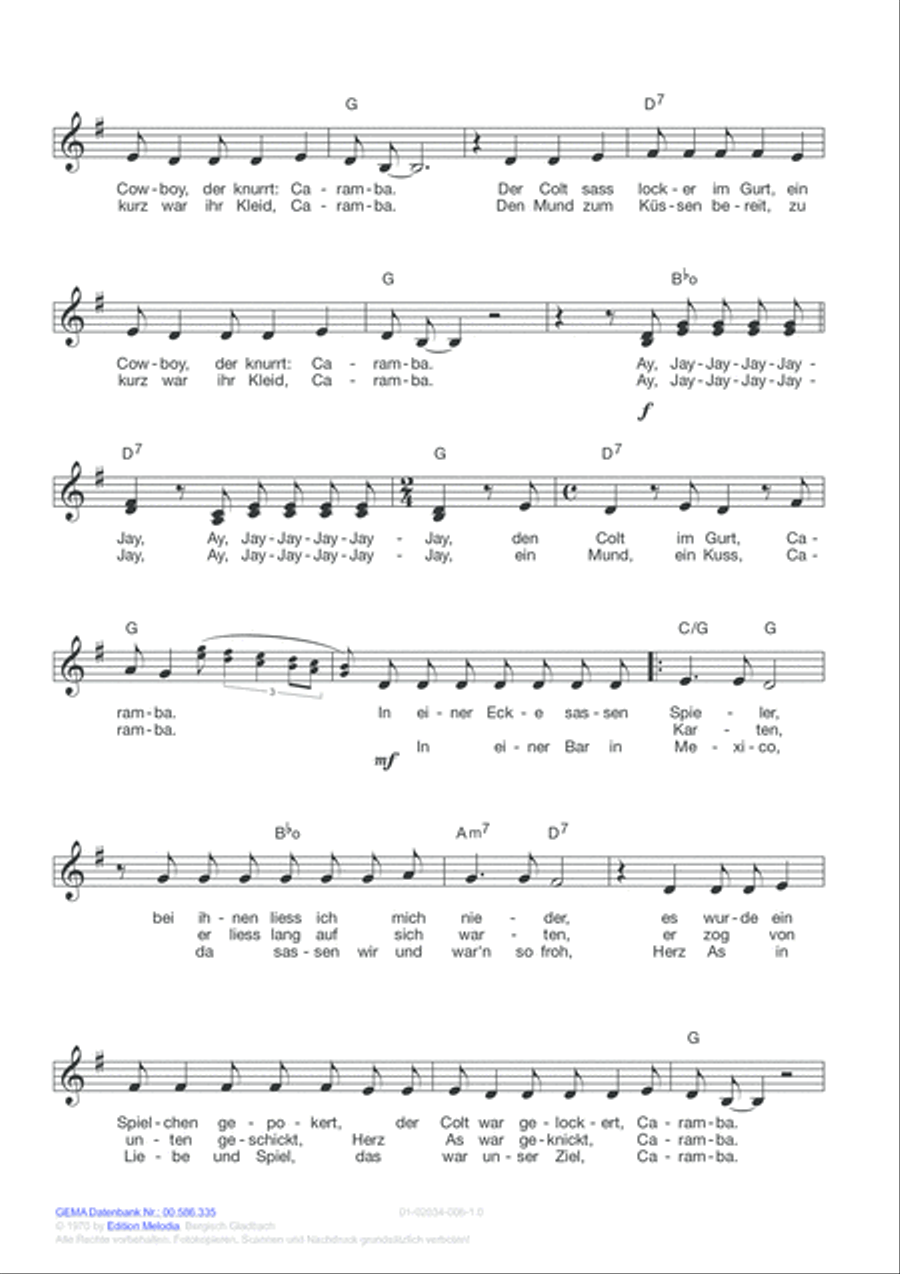 In einer Bar in Mexico In einer Bar in Mexico Voice scores gallery preview page 3