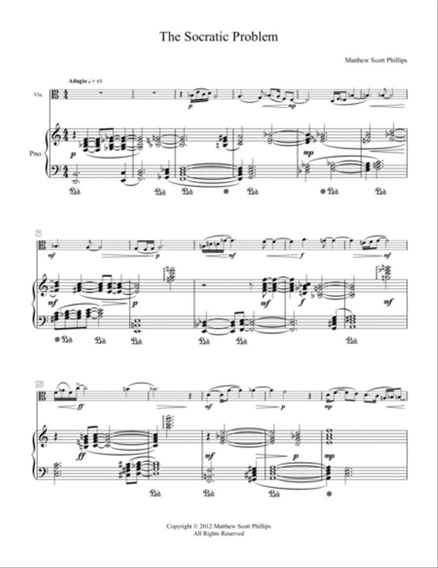 The Socratic Problem Viola scores gallery preview page 3