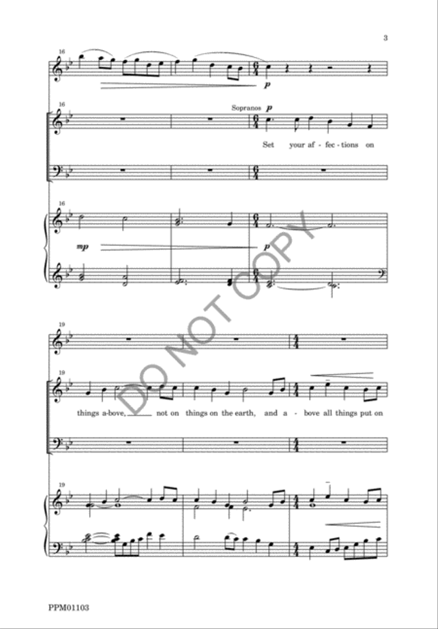 If You Would be Risen with Christ 4-Part scores gallery preview page 6