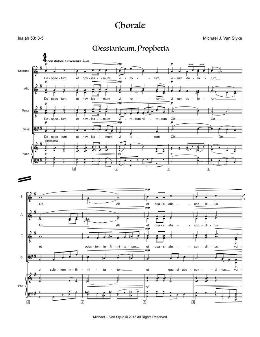 Chorale: Messianicum, Prophetia 4-Part scores gallery preview page 6