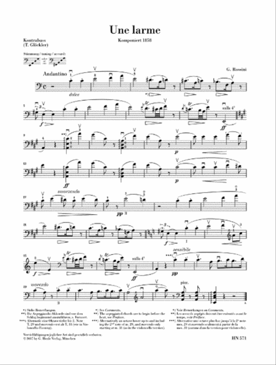Une Larme Double Bass scores gallery preview page 4