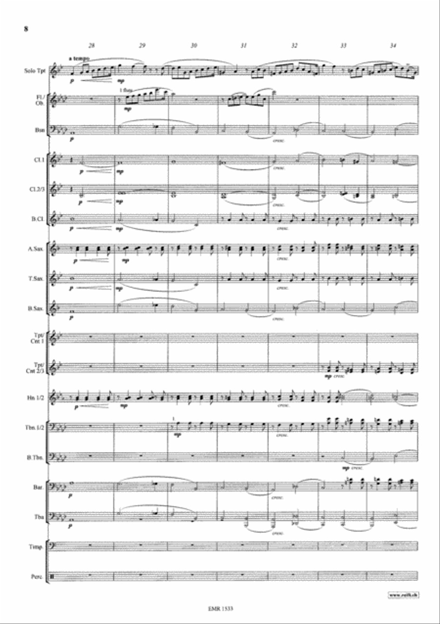 Konzertstuck No. 2 Concert Band scores gallery preview page 9
