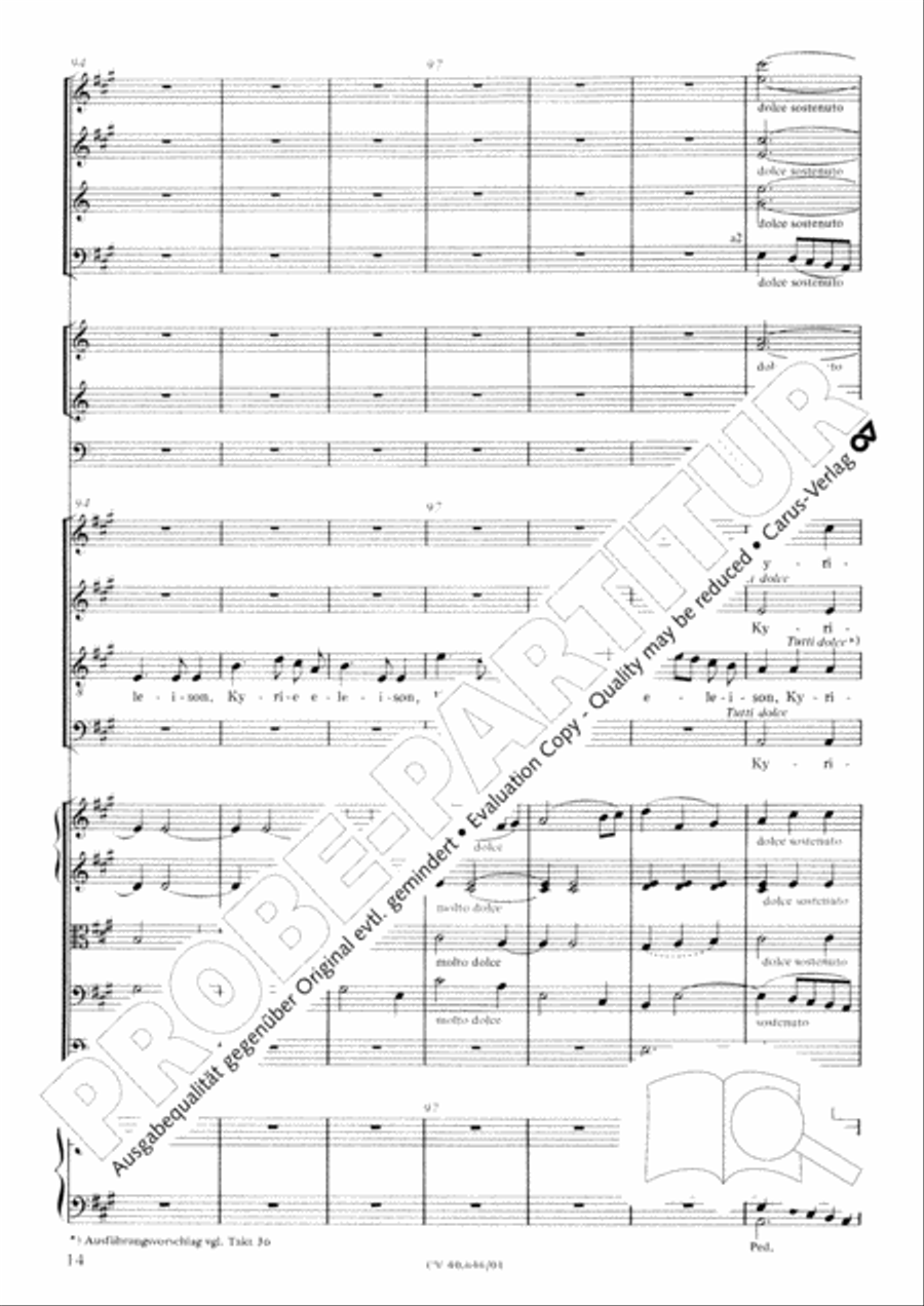 Mass in A Major (2 versions) STB scores gallery preview page 25