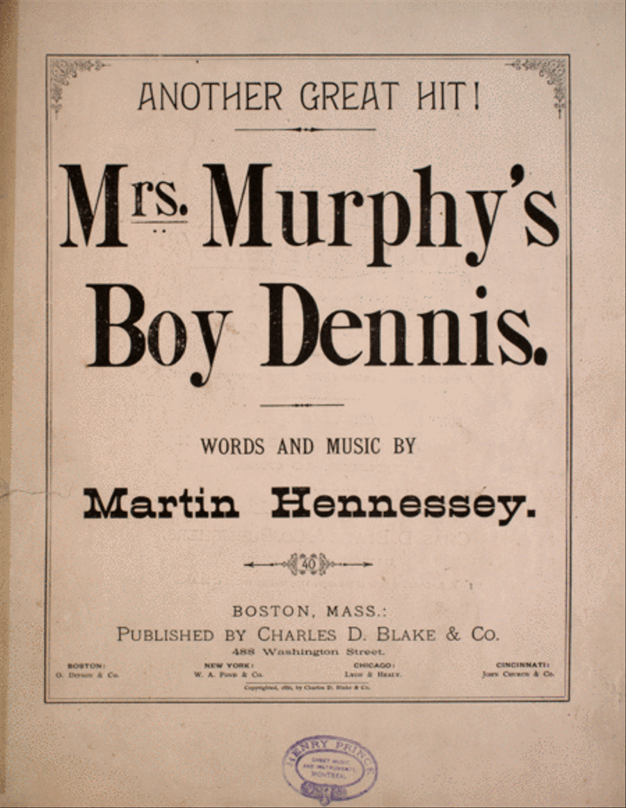 Mrs. Murphy's Boy Dennis Voice scores gallery preview page 1