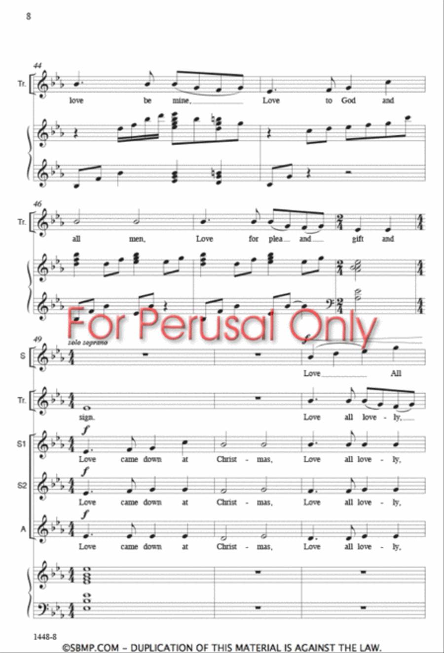 Christmastide - SSA Octavo SSA scores gallery preview page 7