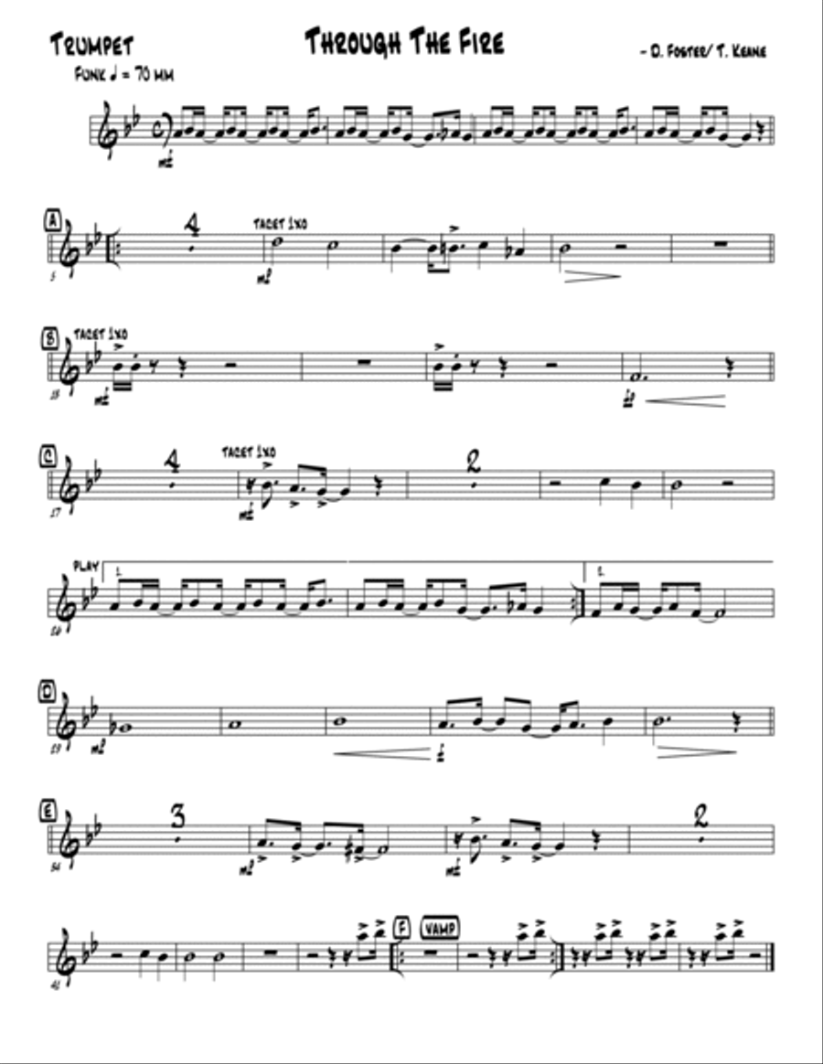 Through The Fire by Chaka Khan Jazz Ensemble Digital Sheet Music Sheet Music Plus